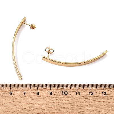 201 Stainless Steel Stud Earrings SA-CBA4A0D-09G-1