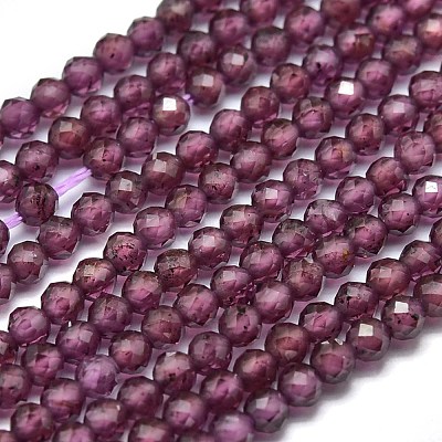 Natural Garnet Beads Strands G-O186-D01-1