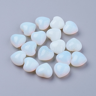 Opalite Heart Love Stones DJEW-P009-02C-1