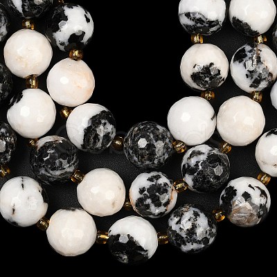 Natural Zebra Jasper Beads Strands G-C249-A15-16mm-1
