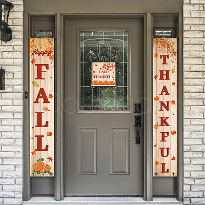 Polyester Hanging Sign for Home Office Front Door Porch Decorations HJEW-WH0023-014-1