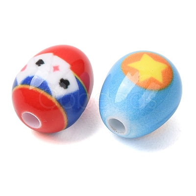 Printed Opaque Acrylic Beads AC-CBA46F7-03-1