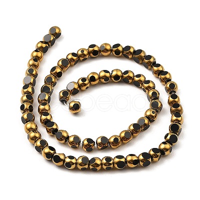 Faceted Electroplate Glass Beads Strands EGLA-P051-03A-G-1