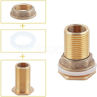 Brass Water Tank Connector AJEW-WH0119-02A-1