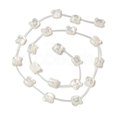 Natural White Shell Mother of Pearl Shell Beads BSHE-B005-08-1