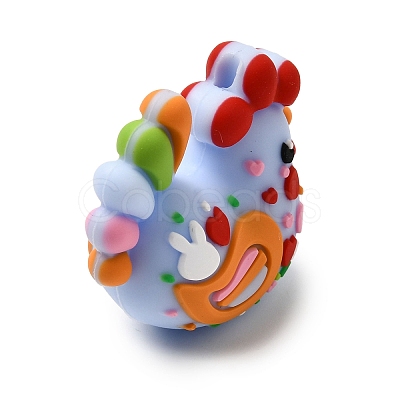 Easter Silicone Focal Beads X-SIL-F020-01-1