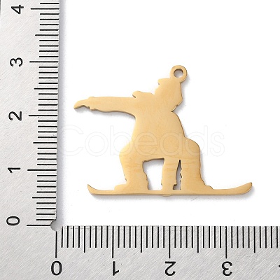 304 Stainless Steel Pendants STAS-S149-06G-1