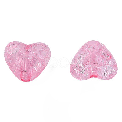 Transparent Crackle Acrylic Beads X-MACR-N006-14-A01-1