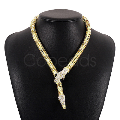Alloy Popcorn Chain Necklaces LS-NJEW-Z020-01B-LG-1