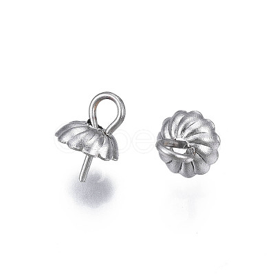Non-Tarnish 304 Stainless Steel Cup Peg Bails Pendants X-STAS-S057-56-1