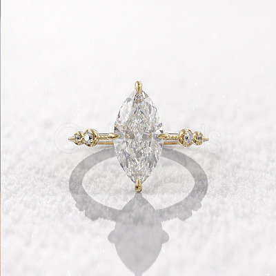 Brass Pave Cubic Zirconia Finger Rings FS-WG1A7FF-09-1