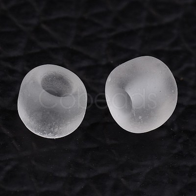 6/0 Frosted Round Glass Seed Beads X-SEED-A008-4mm-M1-1