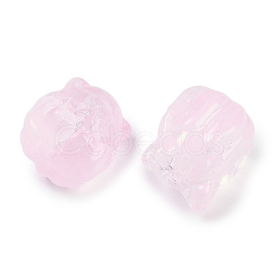 Transparent Spray Paint Glass Beads GLAA-H035-01D-1