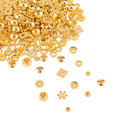 300Pcs 10 Styles Alloy Spacer Beads PALLOY-CJ0001-153-1