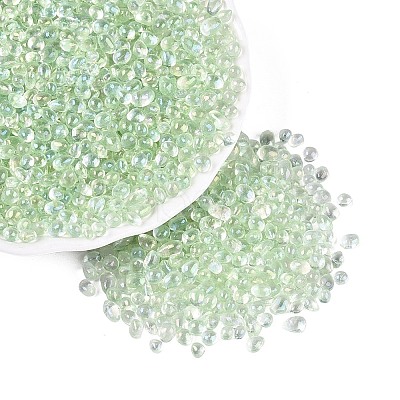 Transparent Electroplate Glass Beads EGLA-Q138-01C-1