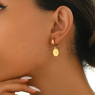 Elegant and Versatile 201 Stainless Steel Hoop Earrings FA2332-2-1