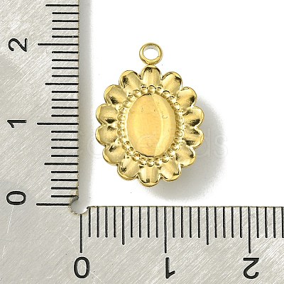 Ion Plating(IP) Real 14K Gold Plated 304 Stainless Steel with Glass Pendant FIND-Z028-30C-1