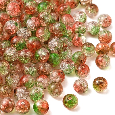50G Transparent Crackle Acrylic Beads CACR-YW0001-01C-1
