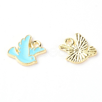 Zinc Alloy Enamel Charms PALLOY-TAC0022-10C-1