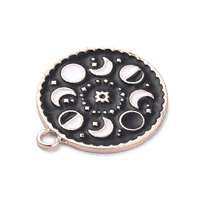 Alloy Enamel Pendants FIND-C015-02RG-1