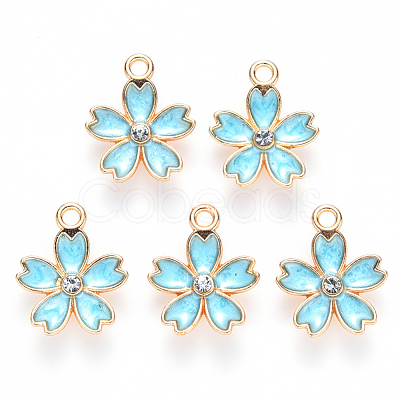 Alloy Enamel Pendants X-ENAM-S121-052C-1