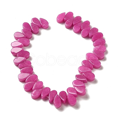 Natural White Jade Beads Strands G-B064-B56-1