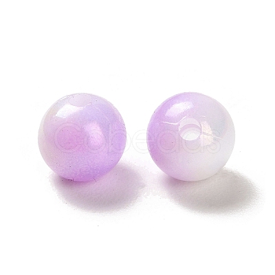 Opaque Acrylic Beads OACR-Z016-01A-10-1