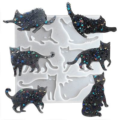 Cat Cabochon DIY Silicone Molds LS-SIMO-R002-03-1