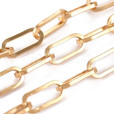 304 Stainless Steel Paperclip Chains CHS-L022-05G-1