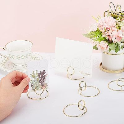 Alloy Place Card Holder DJEW-WH0018-22-1