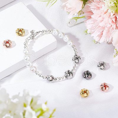 16Pcs 4 Colors Brass Beads FIND-FH0004-19-1