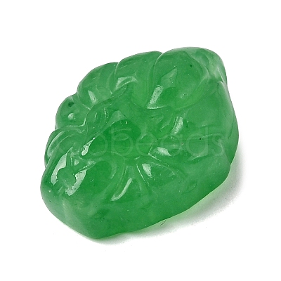 Dyed Natural White Jade Carved Nine Tailed Fox Links Connector Charms G-D105-01A-1