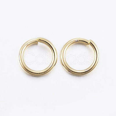 304 Stainless Steel Open Jump Rings X-STAS-L187-9x1.5mm-G-1