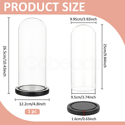 Arch Glass Dome Cover AJEW-WH0596-866E-03-1