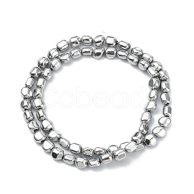 Electroplated Synthetic Non-magnetic Hematite Beads Strands G-C024-01E-1