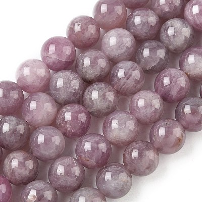 Natural Purple Madagascar Rose Quartz Beads Strands G-Z115-C02-12mm-1