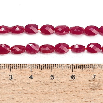 Lab Grown Red Corundum Beads Strands GG-CBAC488-01C-1