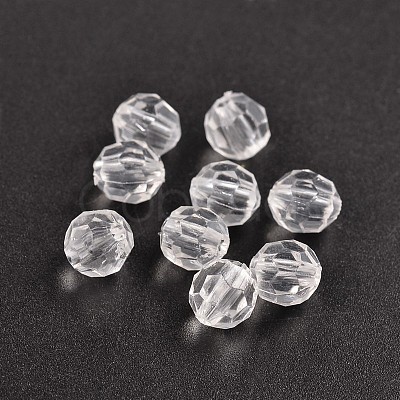 Round Transparent Acrylic Beads DB8mmC01-A-1