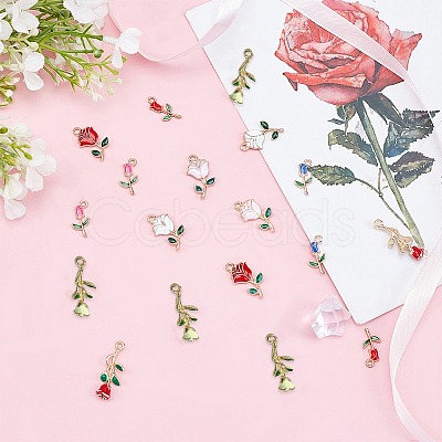 Alloy Enamel Pendants PALLOY-SC0002-76-1