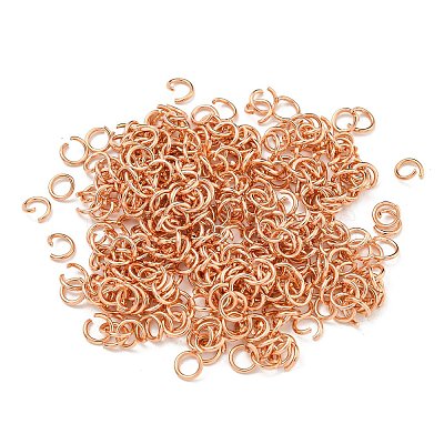 304 Stainless Steel Open Jump Rings STAS-O107-06RG-B-1
