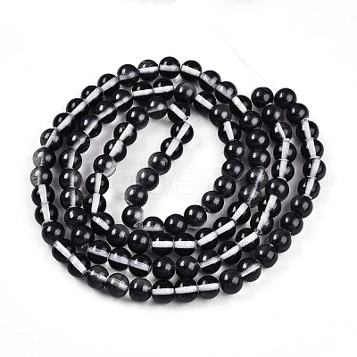 Baking Paint Transparent Glass Beads X1-DGLA-N011-8mm-10-1