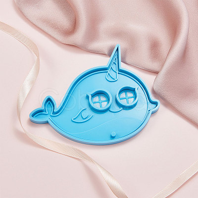 Halloween Whale Mask Silicone Molds DIY-CJC0001-28-1