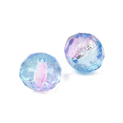 Two-Tone Transparent Acrylic Beads AC-CBAE44E-01A-06-1