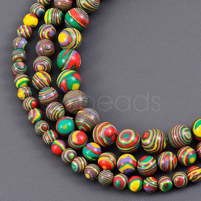 3 Strands 3 Style Synthetic Malachite Beads Strands G-SZ0001-49B-1