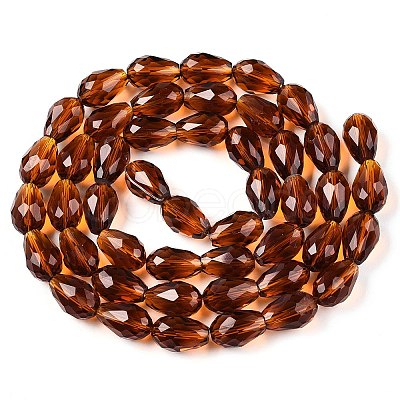 Transparent Glass Beads Strands X-EGLA-N013-T10mm-D20-1