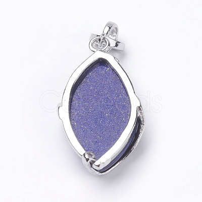 Natural Lapis Lazuli Pendants X-G-E423-08P-1