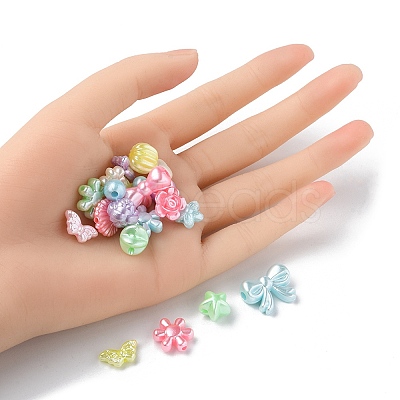 Imitation Pearl Acrylic Beads OACR-YW0001-51-1