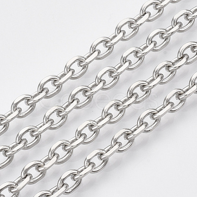 Tarnish Resistant 304 Stainless Steel Cable Chains STAS-R100-22-1
