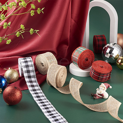 6 rolls 6 Style Polyester Ribbons OCOR-PJ0001-005-1