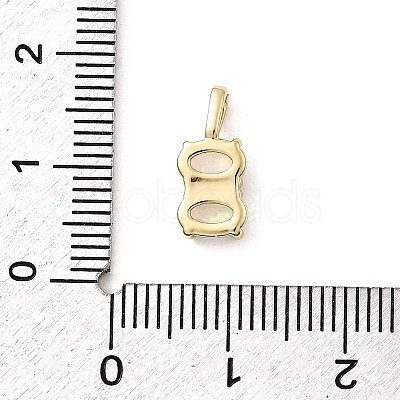 Synthetic Opal Pendants KK-H089-27G-01-1